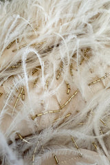 Extraordinary Resort 2020 Valentino by Pierpaolo Piccioli Ivory Silk Beaded Feather Dress