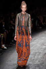 Spring 2016 Valentino by Pierpaolo Piccioli & Maria Grazia Chiuri Runway Look 50 Giraffe Printed Cotton Dress