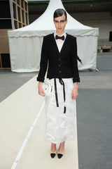 Fall 2015 Chanel by Karl Lagerfeld Brasserie Gabrielle Runway Look 89 Black Tweed Jacket