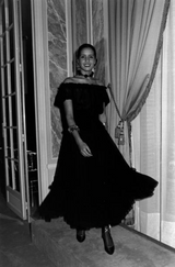 Spring 1977 Yves Saint Laurent 'Spanish Collection' Off-Shoulder Black Top & Skirt Set