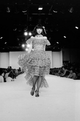 Exceptional & Important Spring 1980 Yves Saint Laurent Runway Red & White Print Silk Organza Dress