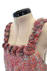 Rare c.1958 Madame Gres Haute Couture Silk Chiffon Dress & Hooded Cape Set