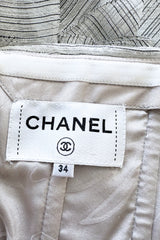 Etheral Spring 2018 Chanel by Karl Lagerfeld Runway Look 89 Finale Strapless Metallic Silver Dress