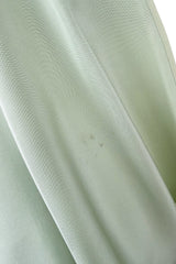 Rare Spring 1978 Philippe Venet the Haute Couture Runwau Sample Pale Mint Silk One Shoulder Dress
