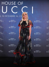 Prettiest Spring 2022 Valentino by Pierpaolo Piccioli Runway Look 88 Recreation of 1971 Dress in Floral Silk Chiffon