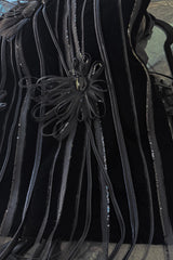 Wonderful Fall 2008 Giorgio Armani Runway Look 48 One Shoulder Velvet Dress w Wrap