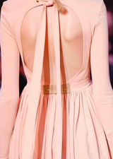 Ad Campaign Spring 2016 Celine by Pheobe Philo Runway Look 38 Jersey Dress w Cut Out Open Back