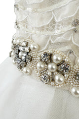 Pretty Fall 2011 Oscar de la Renta Runway White Tulle, Sequin & Rhinestone Dress