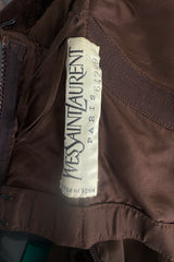 Fall 1988 Yves Saint Laurent Haute Couture Runway Look 79 Strapless Dress w Bows & Matching Cape