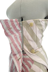 Fall 2005 Vivienne Westwood 'Propaganda' Runway Stripe & Tulle Corset & Skirt Dress Set