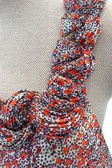 Rare c.1958 Madame Gres Haute Couture Silk Chiffon Dress & Hooded Cape Set