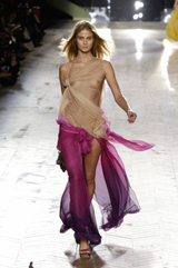 Prettiest Spring 2006 Christian Dior by John Galliano Pink Ombre Silk Chiffon Dress