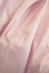 Rare 1986 Fabrice Simon Couture Off Shoulder Beaded Black Dress w Pastel Pink Lower Skirts