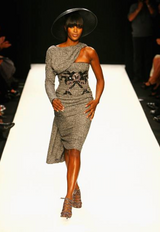 Rare Fall 2007 Christian Dior by John Galliano Runway Look 19 Beaded One Shoulder Dress