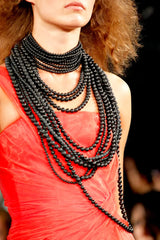 Spring 2012 Oscar de la Renta Runway Look 53 Coral Orange Chiffon One Shoulder Dress