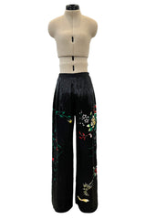 Masterpiece Fall 2001 Jean Paul Gaultier Runway Haute Couture Beaded & Embroidered Pant w Silk Jersey Top Set