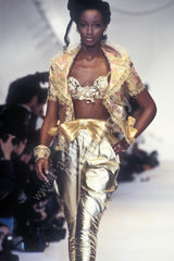 Chic Spring 1993 or 1996 Christian Dior by Gianfranco Ferre Numbered White Tux Pant Suit