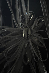 Wonderful Fall 2008 Giorgio Armani Runway Look 48 One Shoulder Velvet Dress w Wrap