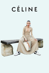 Ad Campaign Spring 2016 Celine by Pheobe Philo Runway Look 38 Jersey Dress w Cut Out Open Back