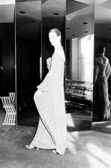 Dreamy Spring 1977 Givenchy Well Documented Off-Shoulder Floral Print Silk ChiffonDress