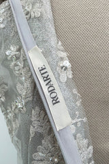 Exquisite 2011 Rodarte One Off Custom Made Silver & Lace Vogue / Kate Moss Editorial Dress