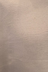 Fall 1975 Halston Runway Pale Neutral Bias Cut Silk Chiffon Dress W Ruffled & Open V Back