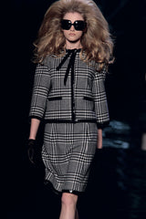 Gorgeous Fall 2008 Christian Dior by John Galliano Runway Look 22 Houndstooth Suit