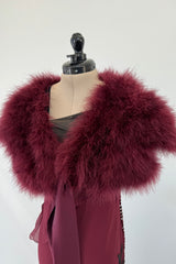 Christian Dior Fall 2006 by Galliano Beaded Dress & Feather Bolero