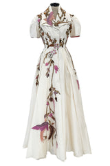 Prettiest Fall 2015 Samant Chauhan Ivory Silk Dress ư Extensive Bead Sequin & Embroidery Work