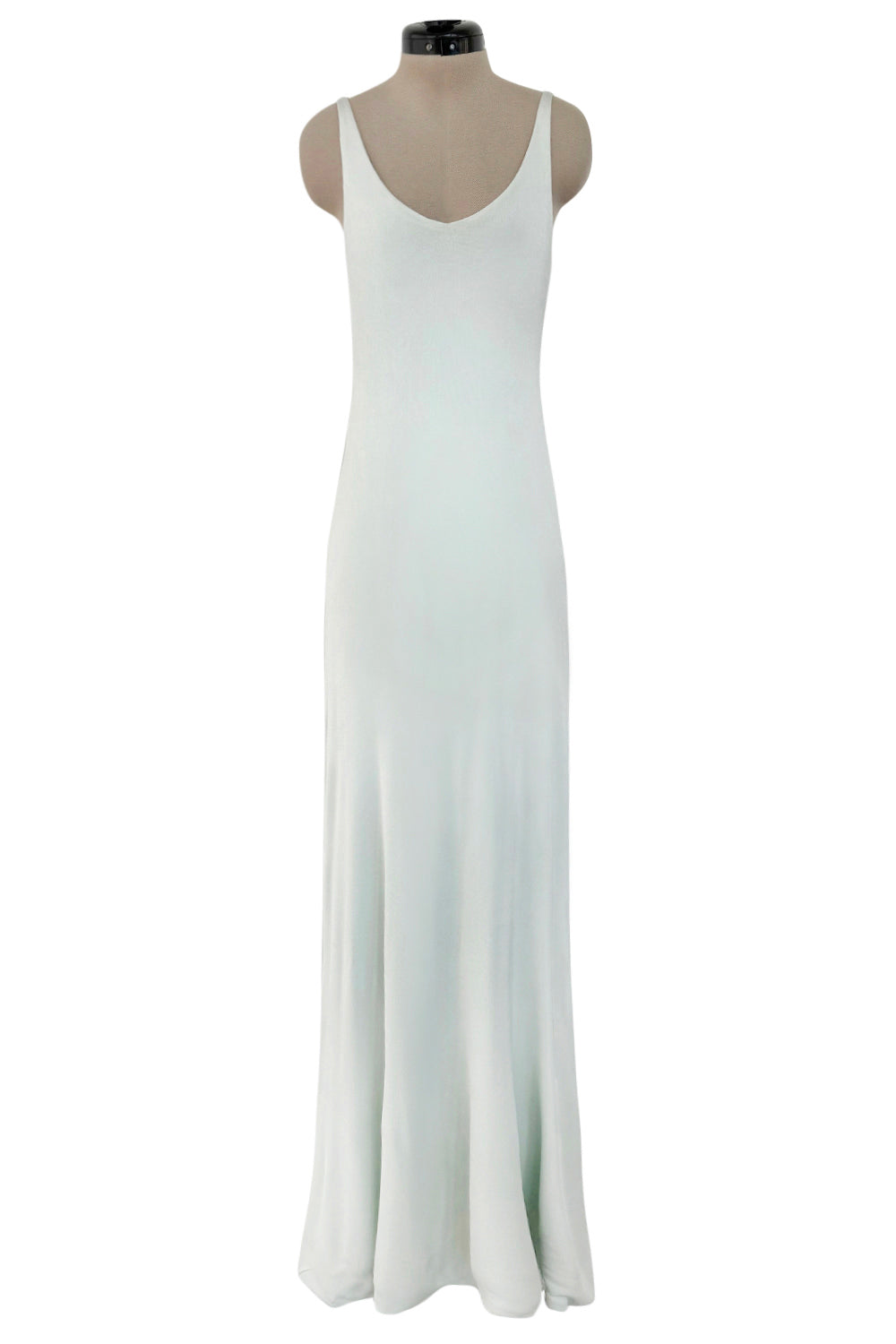 Fantastic 1973 Halston Runway Pale Blue Green Double Layer Silk Jersey   Shrimpton Couture
