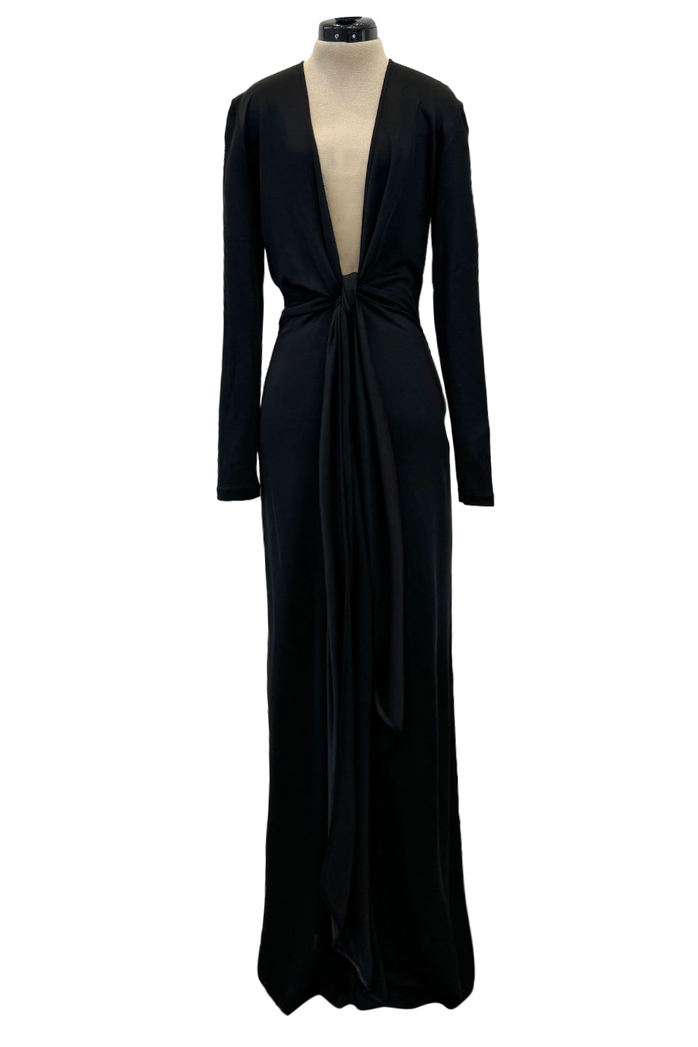 【送料&関税込】Givenchy Long-sleeved Dress Givenchy long-sleeve Draped Maxi Dress | Blue | FARFETCH