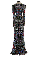 Resort 2017 Alexander McQueen by Sarah Burton Sequin Bead Net Dress