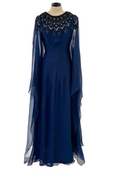 Cruise 2009 Christian Dior by John Galliano Beaded Silk Chiffon Caftan Dress