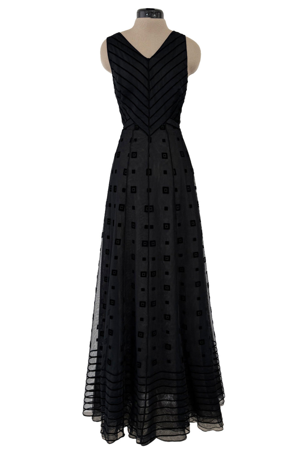 Fabulous Fall 1995 Karl Lagerfeld Runway Black Net Dress w Velvet Deta –  Shrimpton Couture