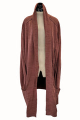 Late 1980s Early 1990s Azzedine Alaia Oversized Knit Cardigan Sweater w Pockets & X-long Sleeves