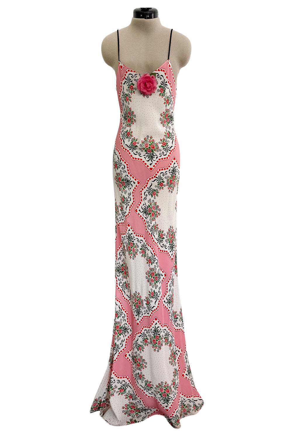 Prettiest Spring 2021 Rodarte Runway Look 20 Bias Cut Silk Pink Print –  Shrimpton Couture