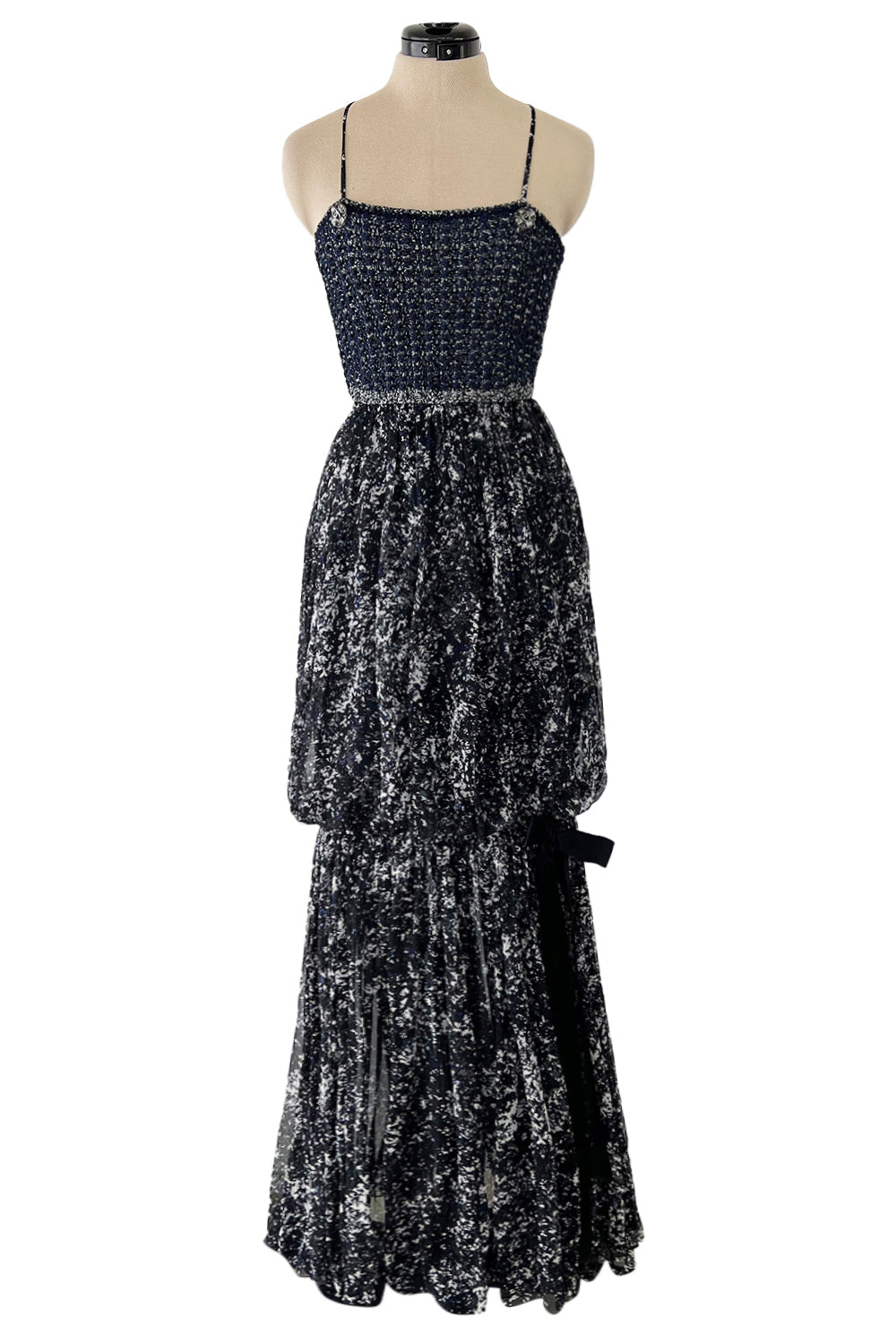 Vanessa formal sales chiffon lattice dress