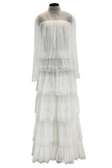 Prettiest Fall 2015 Valentino by Pierpaolo Piccioli & Maria Grazia Chiuri White Lace & Net Dress