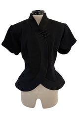Incredible Spring 1999 Christian Dior by John Galliano Black Crop Jacket