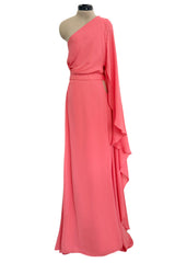 Prettiest Resort 2019 Cult Gaia 'Cosette' Draped One Shoulder Dress w Open Waist Cut Outs