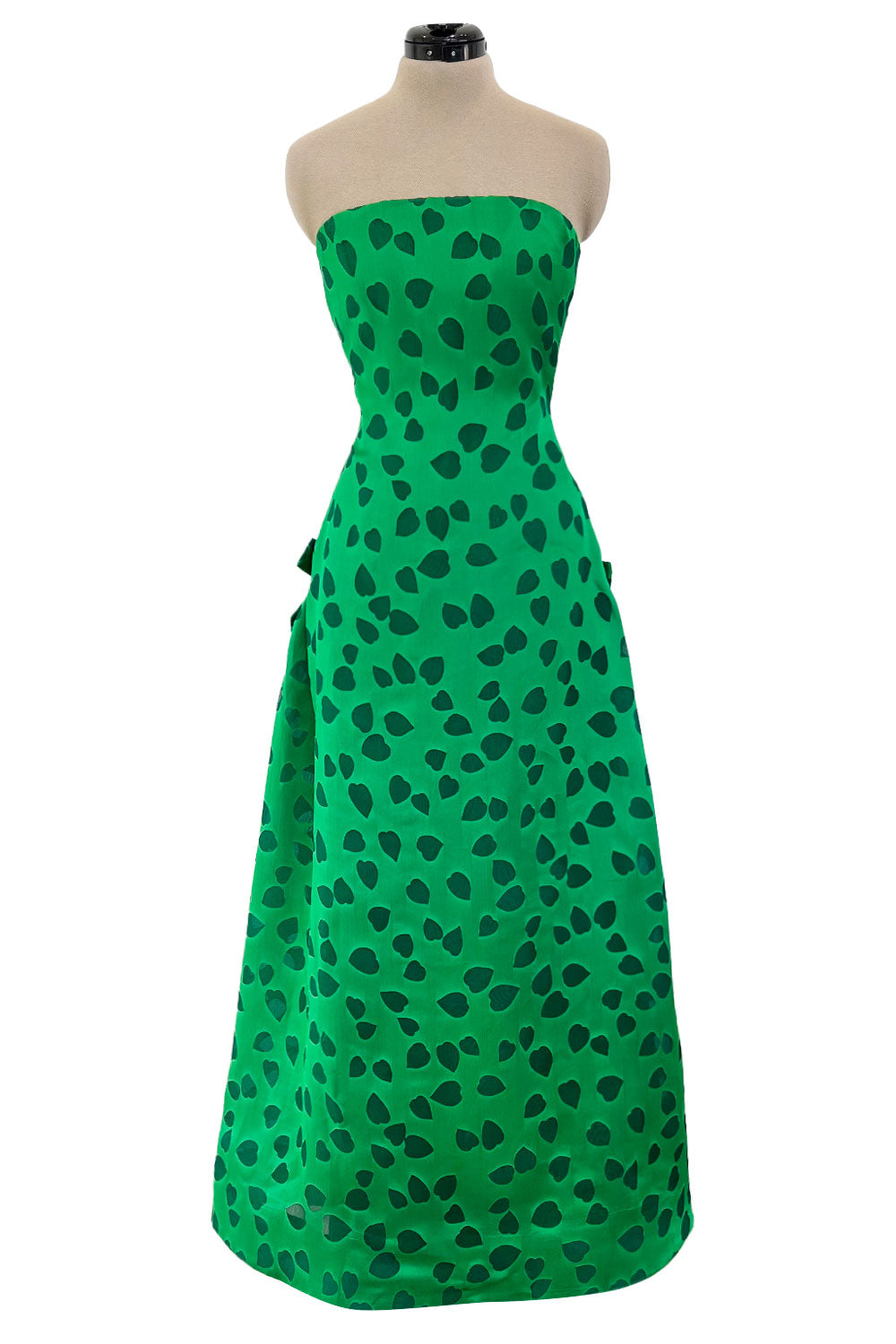 bec & bridge tropicana midi dress 1980s Arnold Scaasi Brillaint Emerald Green Strapless Dress w Woven He –  Shrimpton Couture