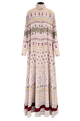 Fall 2016 Valentino by Pierpaolo Piccioli & Maria Grazia Chiuri Runway Look 26 Dusty Pink Printed Silk Dress
