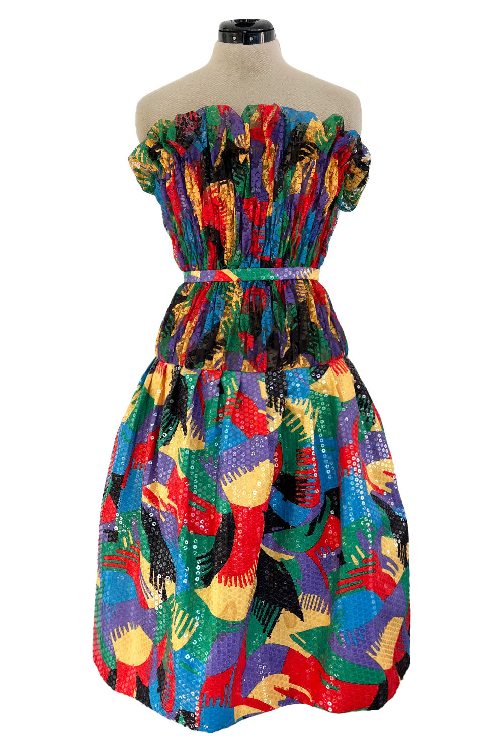 1980s Arnold Scaasi Couture Gown & Sable Jacket