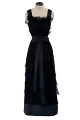 Chanel 2015 Pre-Fall Metiers d'art Black Lace Dress