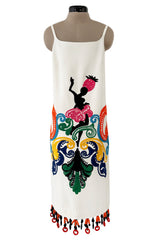 Exceptional Spring 2011 Prada Runway & Ad Campaign Embroidered White Dress