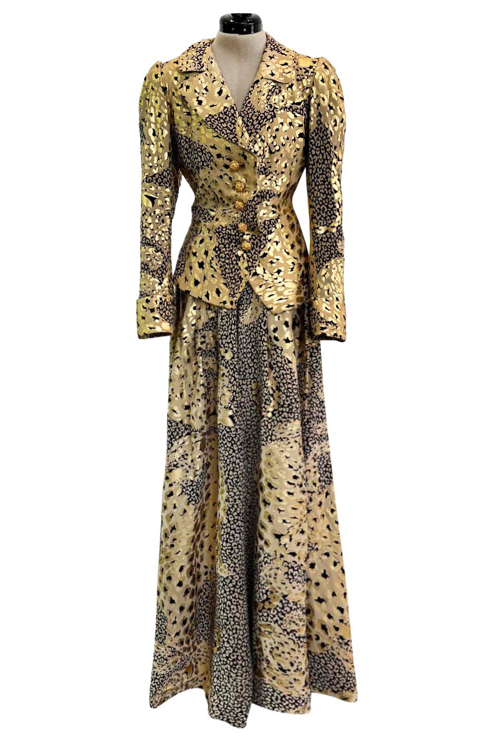 Amazing Fall 1992 Yves Saint Laurent Gold Leopard Print Extra Wide Pan –  Shrimpton Couture
