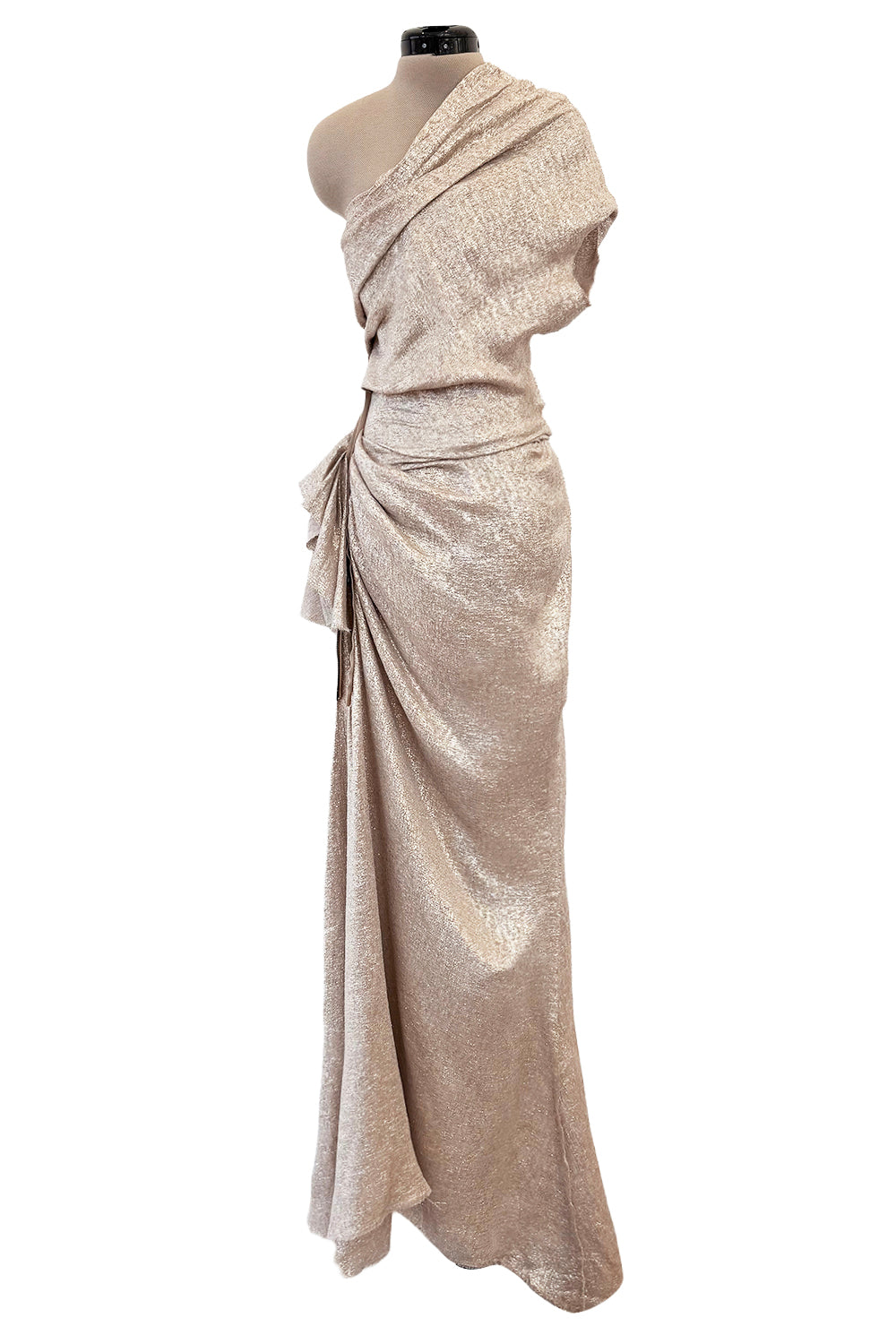 slim fit dress slacks Zapaka Women Golden One Shoulder Glitter Prom Dress Fringe Sequin Evening Dress with Slit, Golden / US22W main image 1