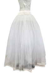 1993 Dolce & Gabbana Three Piece White Silk & Tulle Wedding Dress Overskirt & Veil Full Set