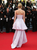 Outstanding 2014 Christian Dior by Raf Simons Strapless Palest Soft Pink Dress w Tiered Skirting