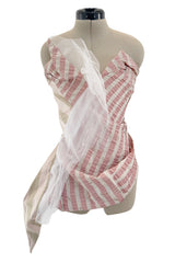Fall 2005 Vivienne Westwood 'Propaganda' Runway Stripe & Tulle Corset & Skirt Dress Set